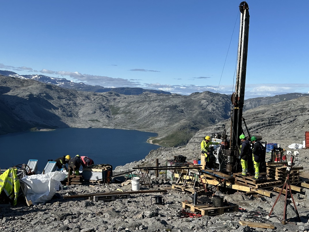 Diamond drill hole pad 25-D03 drilled August 2025