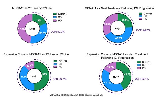 Impressive Monotherapy Activity of MDNA11 Observed in 2L/3L Patients and in Patients with ICI Exposure as Last Treatment Line