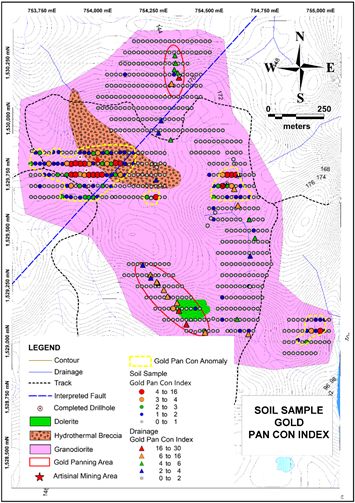 Canada Wall Soil Sample Gold Pancon Index