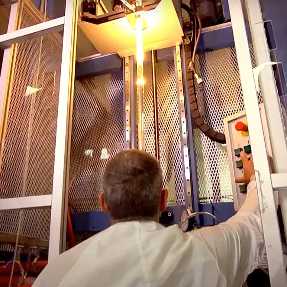 Drawing optical fiber from a single glass tube