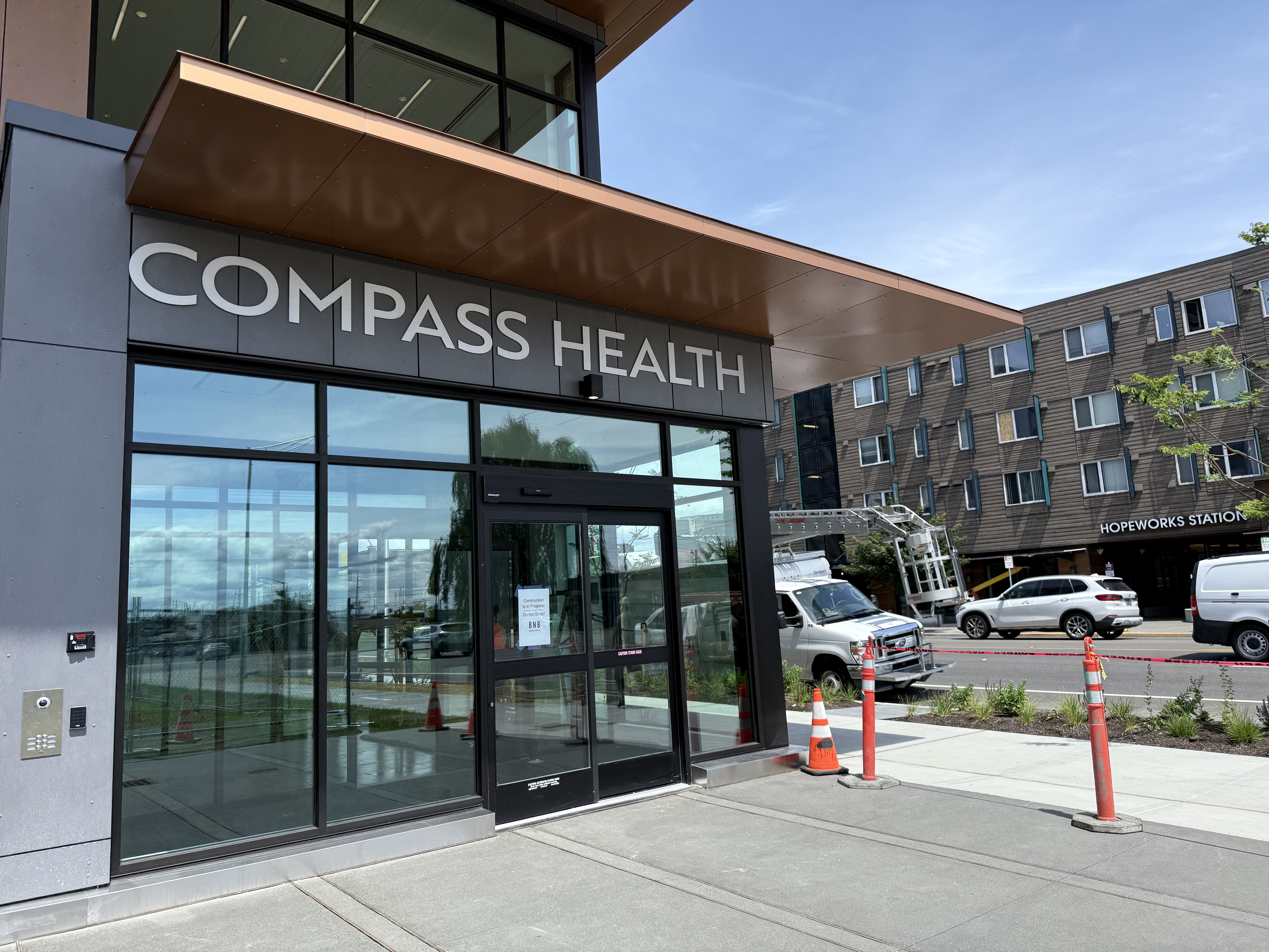 The front door of the Marc Healing Center.