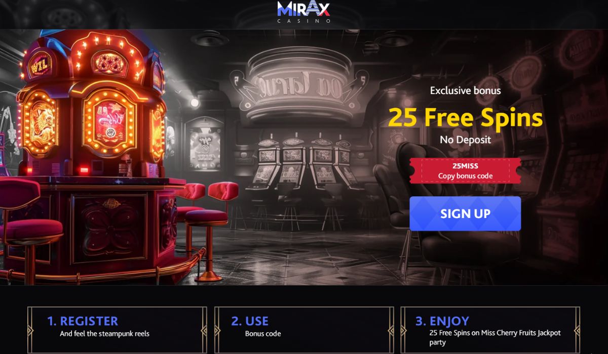 Mirax casino free spins
