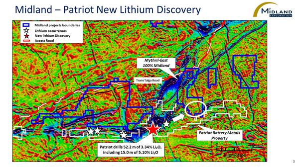 Figure 3 MD- Patriot New Lithium Discovery