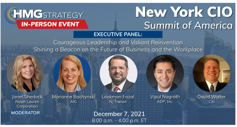 Attend the 2021 HMG Live! New York CIO Summit of America