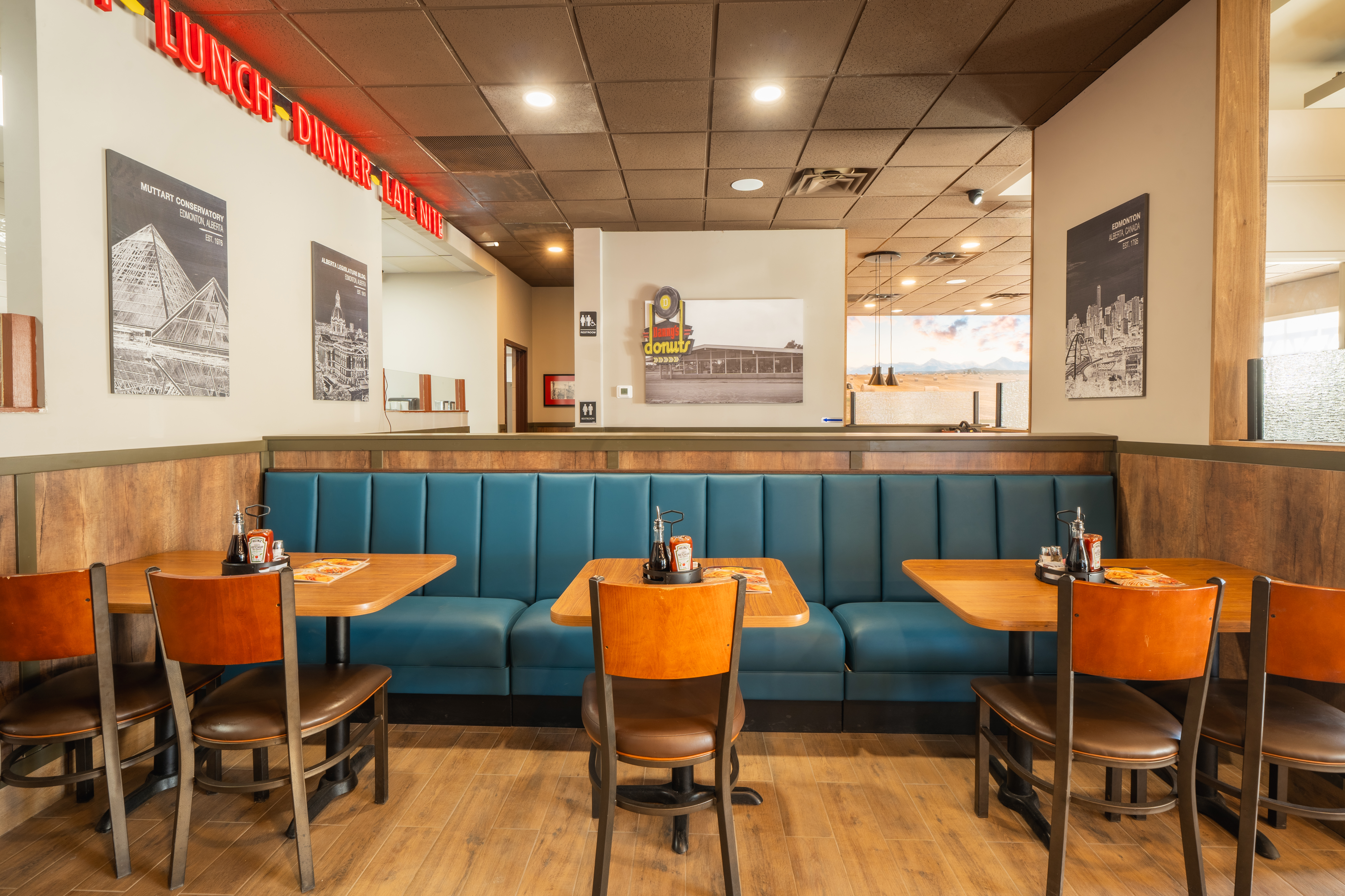 Denny's Spruce Grove Opening - Interior Seating 2