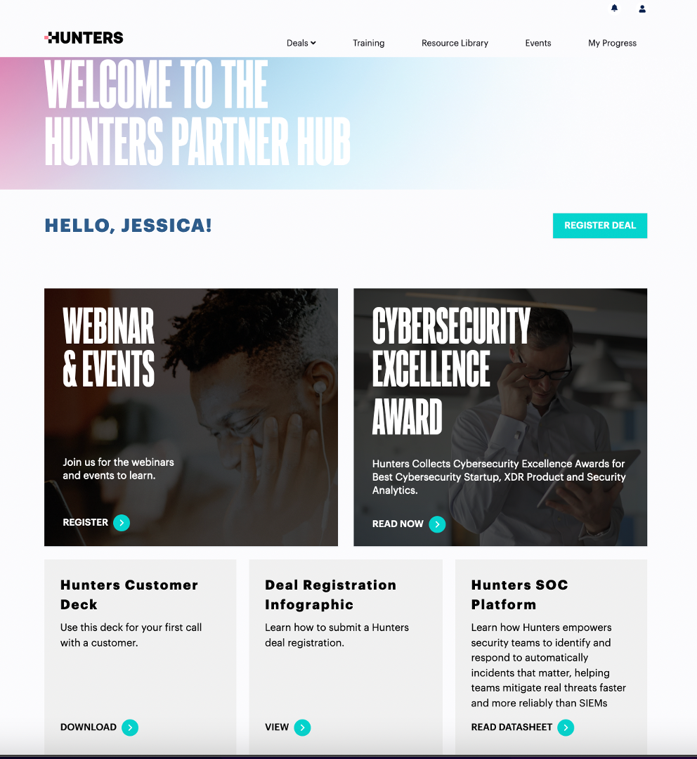 Hunters' Partner Certification Program and Online Hub Enable its Growing Partner Ecosystem