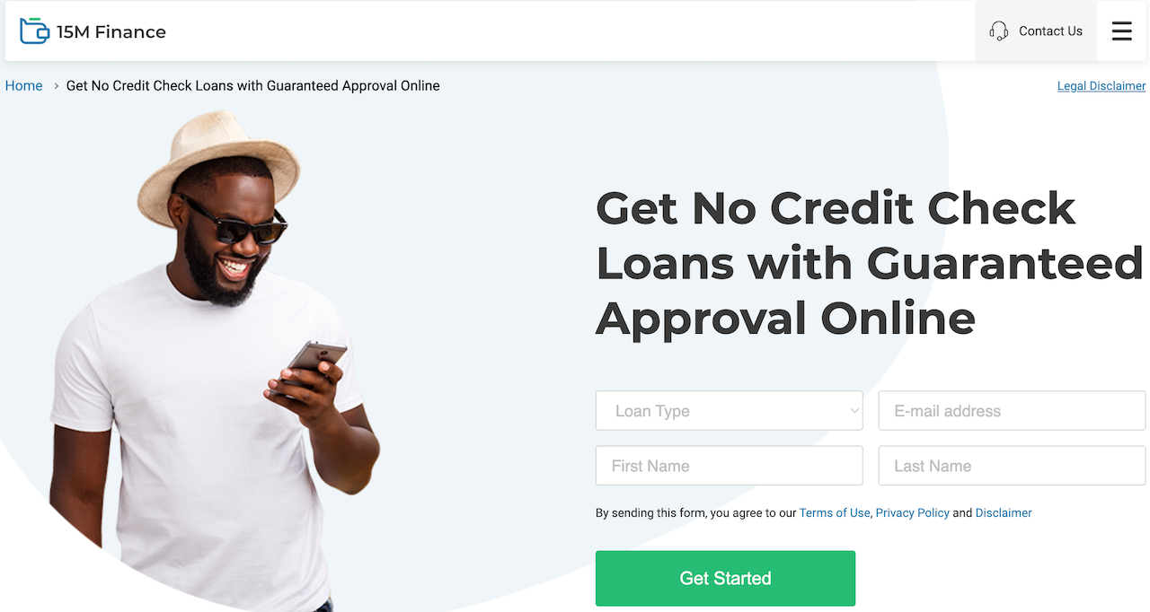 Get No Credit Check Loans with Guaranteed Approval Online from 15M Finance