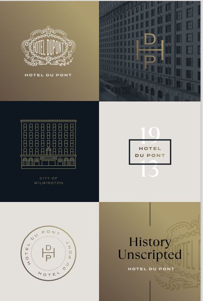 HOTEL DU PONT refreshed brand elements