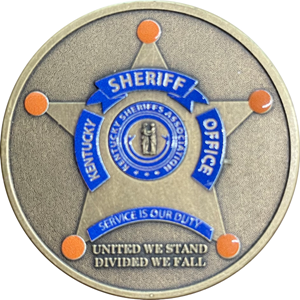 Kenton County Sheriff's Office challenge coin (front)