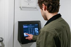 Position Imaging's Smart Package Room, Kiosk Access