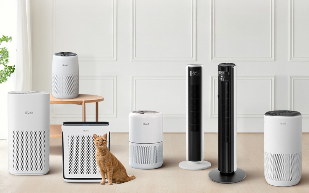 Comparison of Levoit air purifier sizes