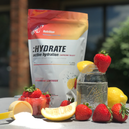 INFINIT Nutrition, the original custom-sports fuel company, developed :HYDRATE Essential Hydration, a low-sugar, electrolyte drink mix, which is available in the United States.

