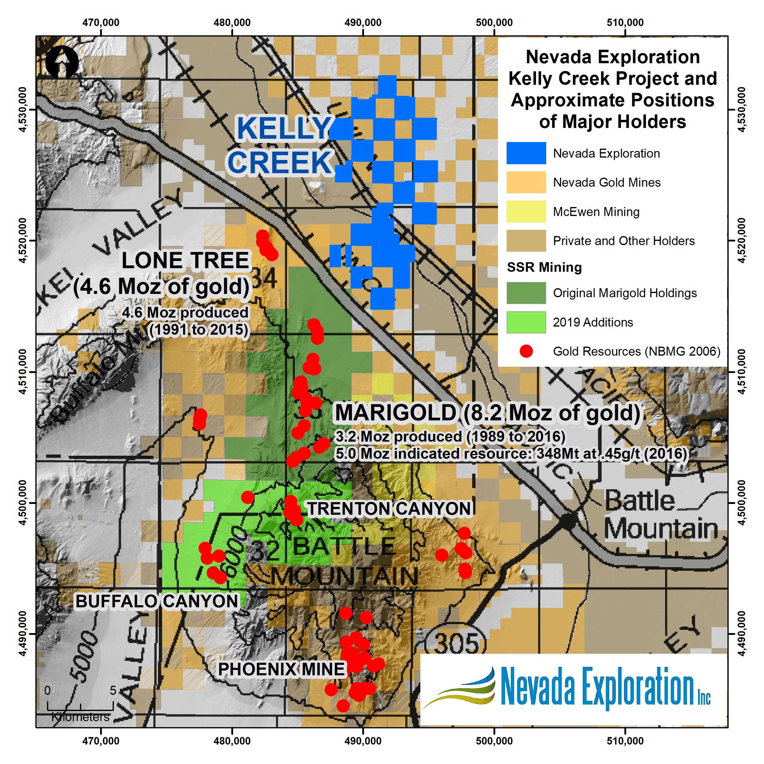 Nevada Exploration Kelly Creek Project