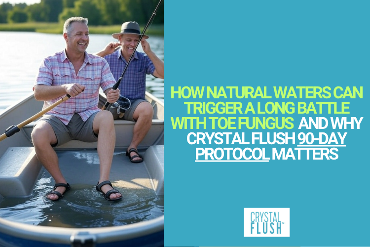 Crystal Flush reveals how lakes and rivers can expose your toenails to hidden fungi and why a 90-day post-exposure care routine is key to keeping feet healthy all summer.