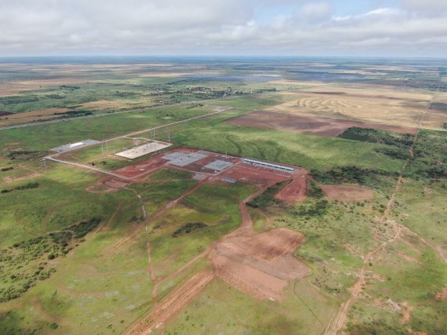Childress – aerial view of the site