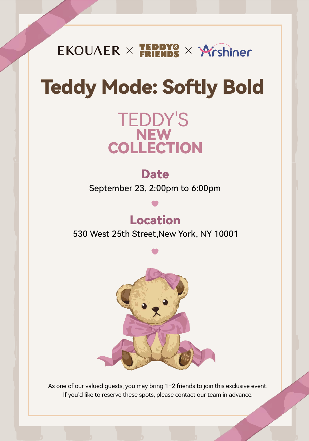 EKOUAER X Teddy & Friends X Arshiner