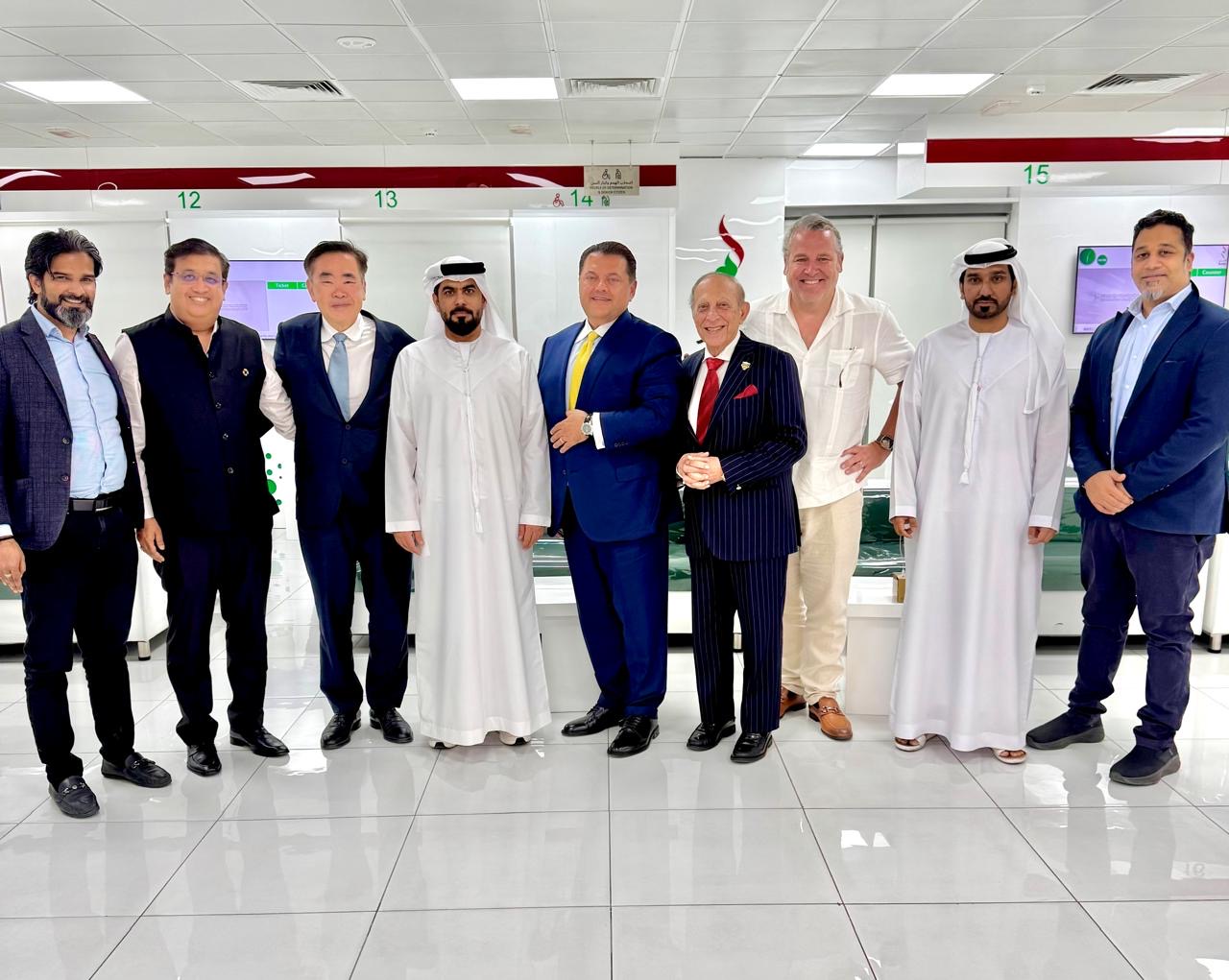 Quazar Chairman and Executive Team with NeOnc’s Executive’s and Directors at Quazar’s Headquarters in Dubai.