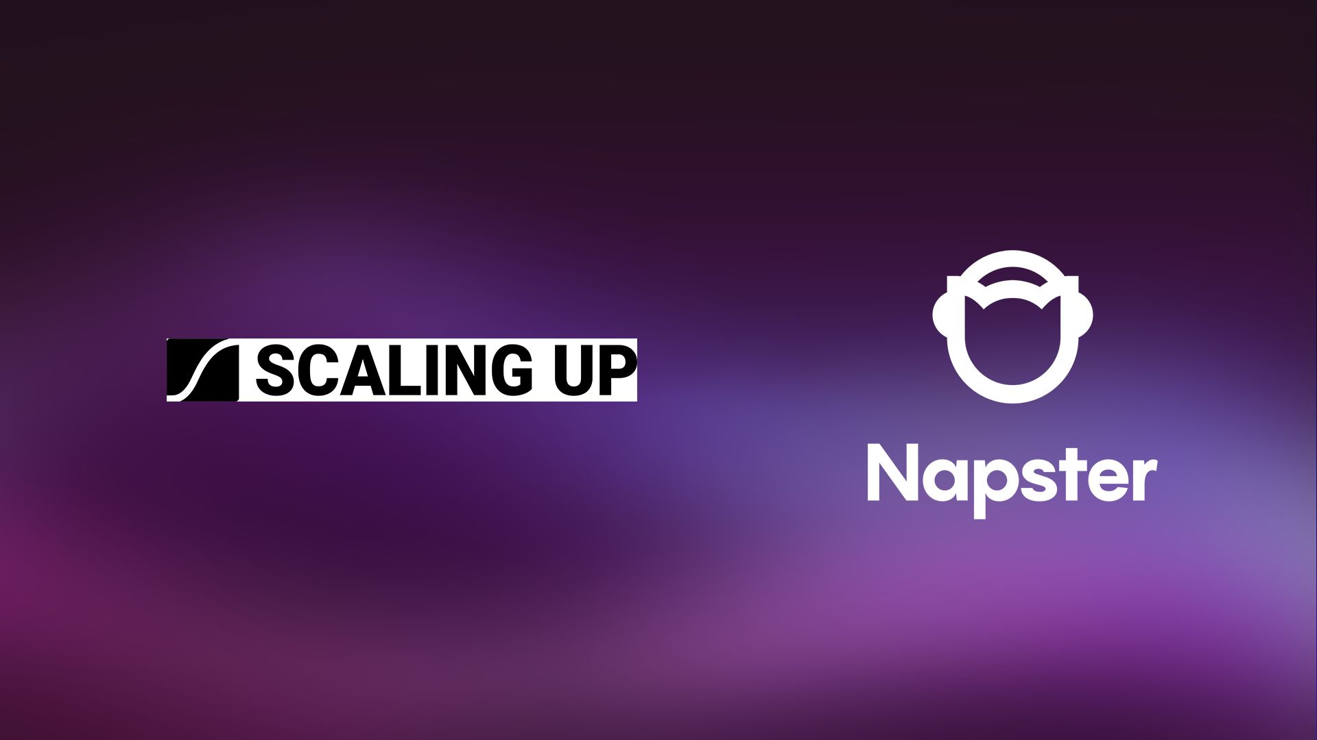 Scaling Up X Napster Logo Lockup