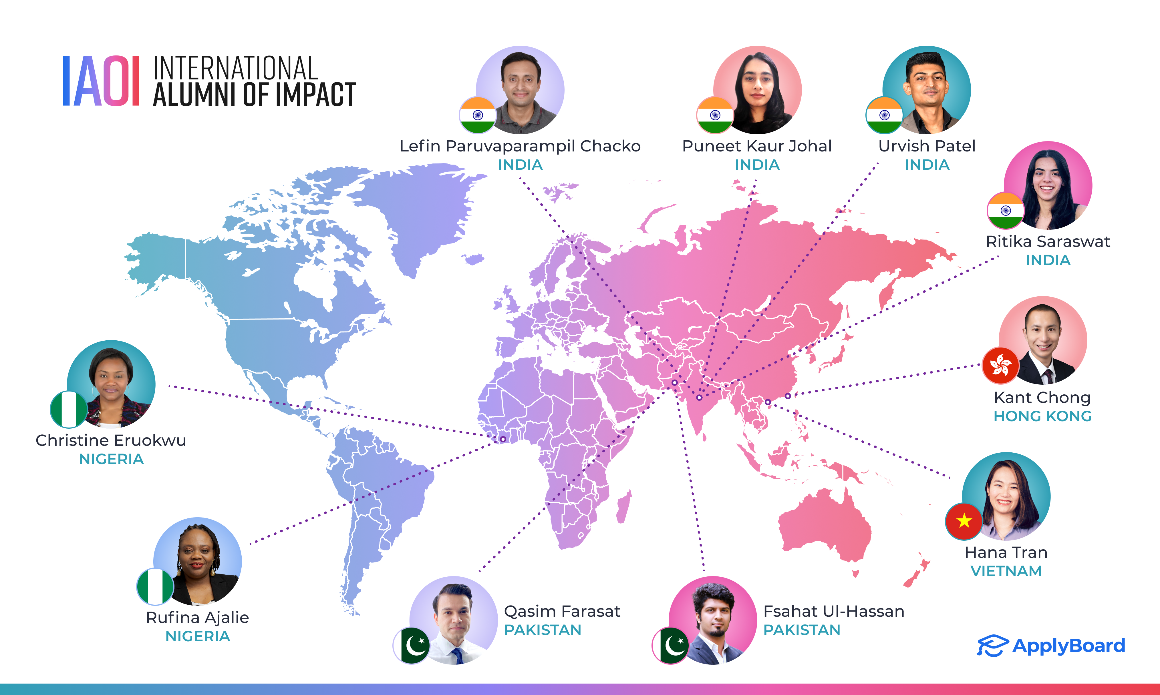 International Alumni of Impact Winner Map