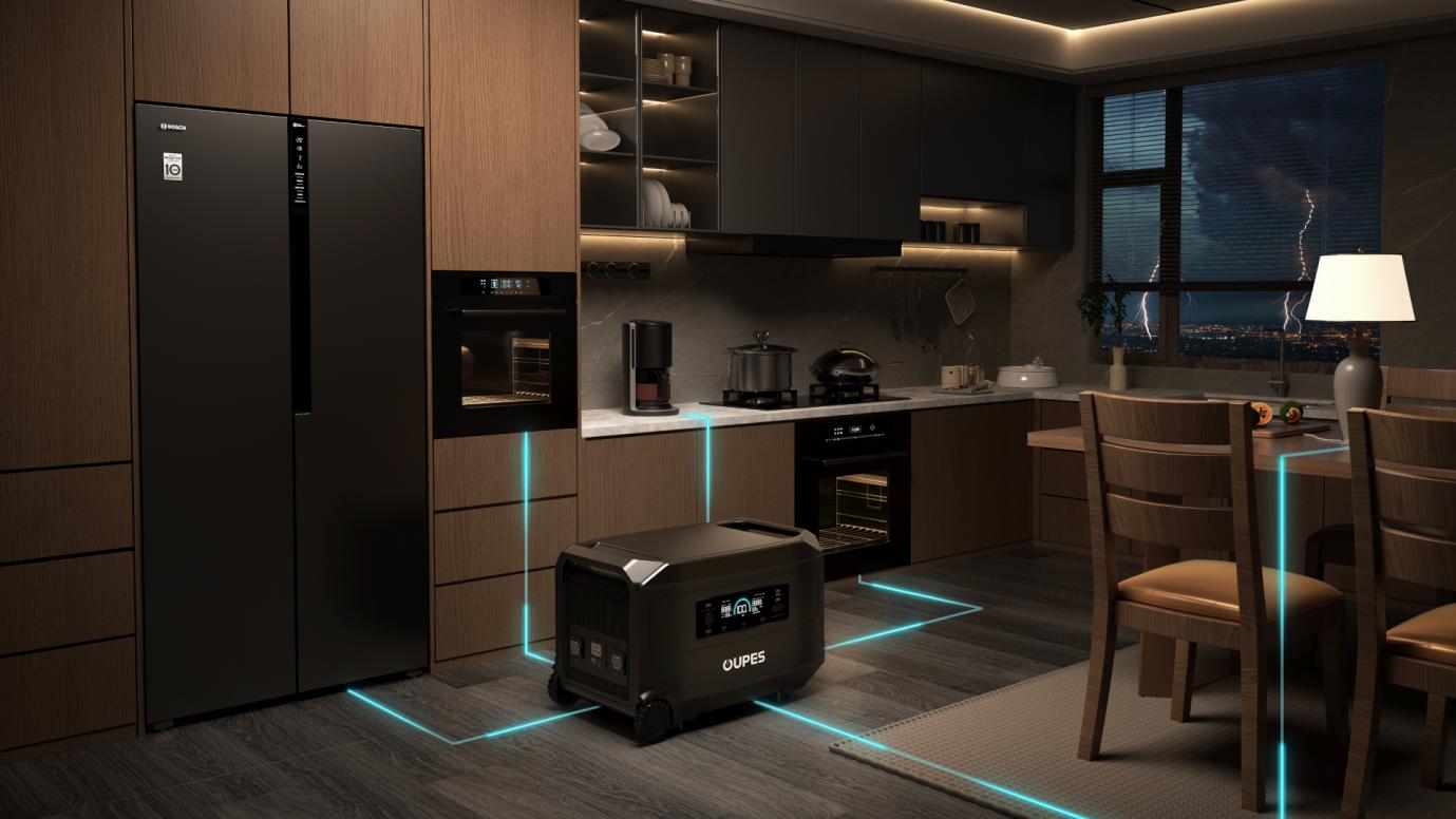OUPES Guardian 6000 can power 99% of high-energy appliances such as dryers, cooling and heating systems and refrigerators.