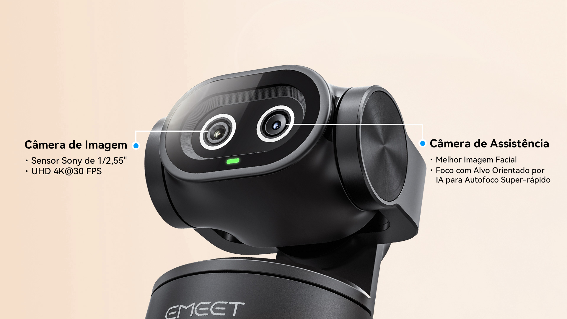 EMEET Debuts PIXY: First-Ever Dual-Camera AI 4K PTZ Webcam for Creators and Pros