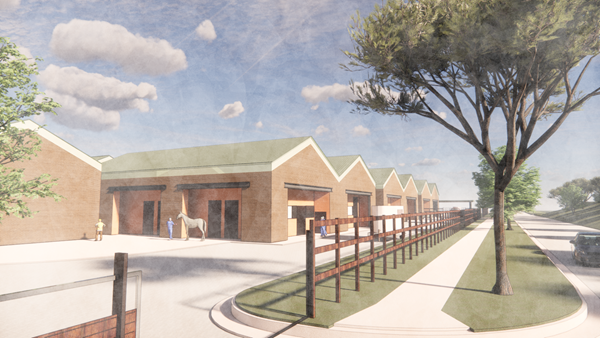 Rendering of the expanded Large Animal Hospital