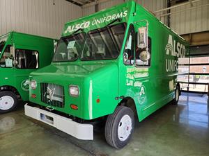 Alsco electric stepvan, designed and manufactured by Xos