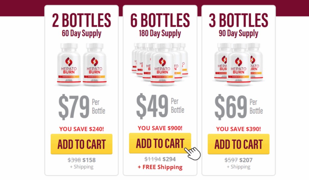 HepatoBurn Pricing