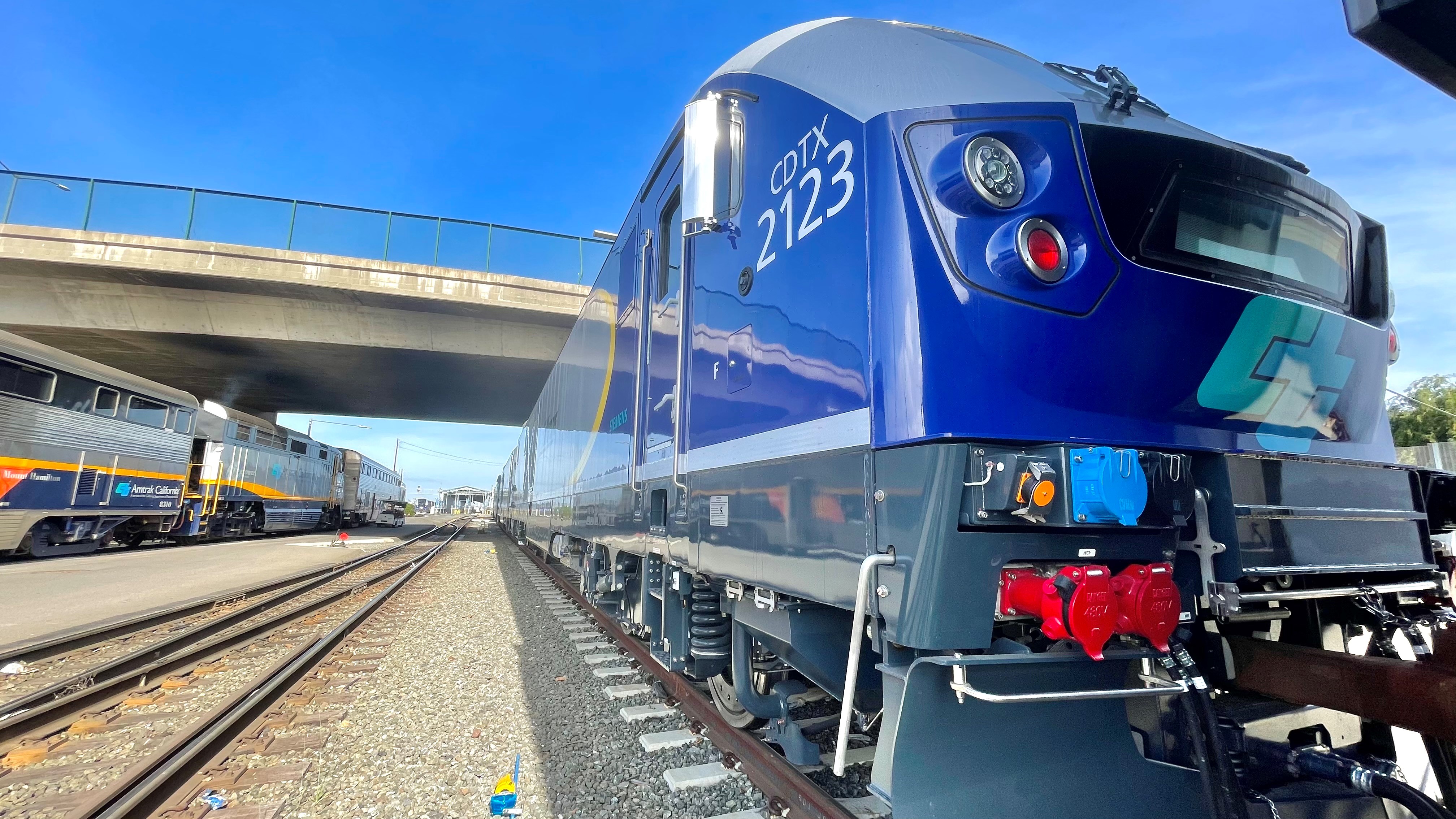 Capitol Corridor Train in Oakland, California