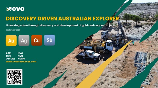 Novo Resources Releases Updated Corporate Presentation