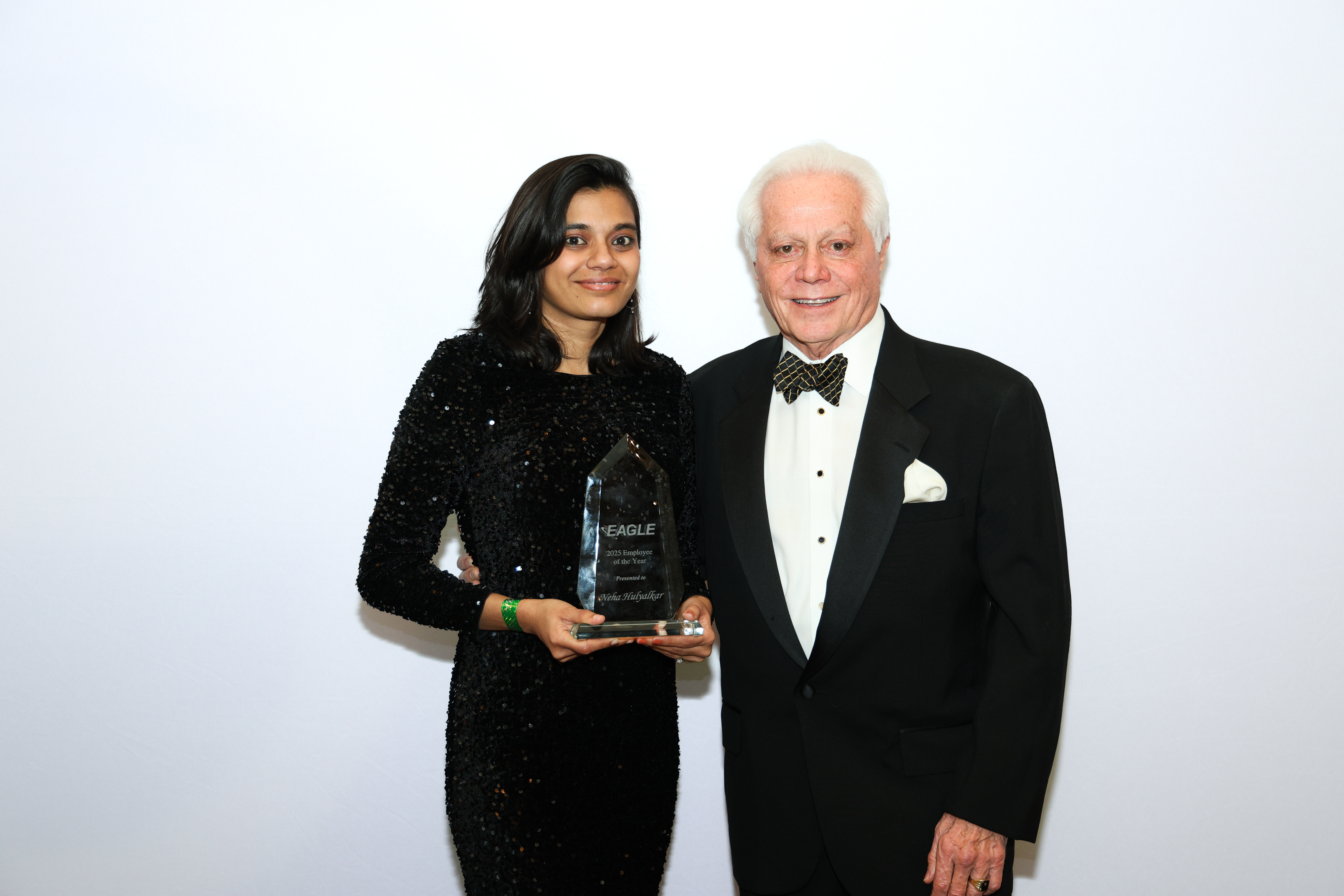 Eagle President Ross Caputo honored Dr. Neha Hulyalkar as Eagle’s 2025 Employee of the Year.