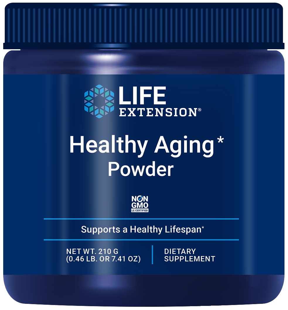 Life Extension’s new Health Aging Powder features a triple-nutrient blend of taurine, lithium and spermidine from wheat germ extract. This combination is formulated to offer support for cardiovascular health, exercise performance, healthy cognitive function—and overall healthy aging.