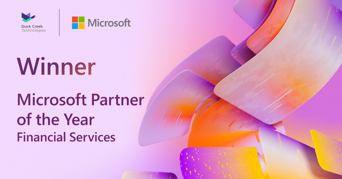 Financial Services 2022 Microsoft Partner of the Year Award