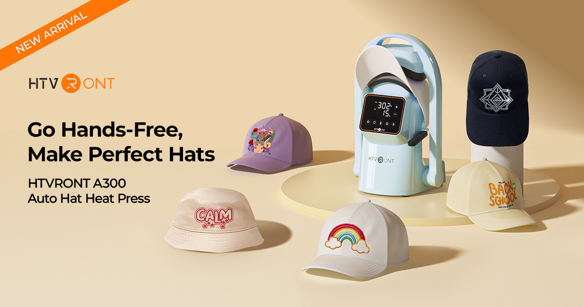 HTVRONT A300 Auto Hat Heat Press
