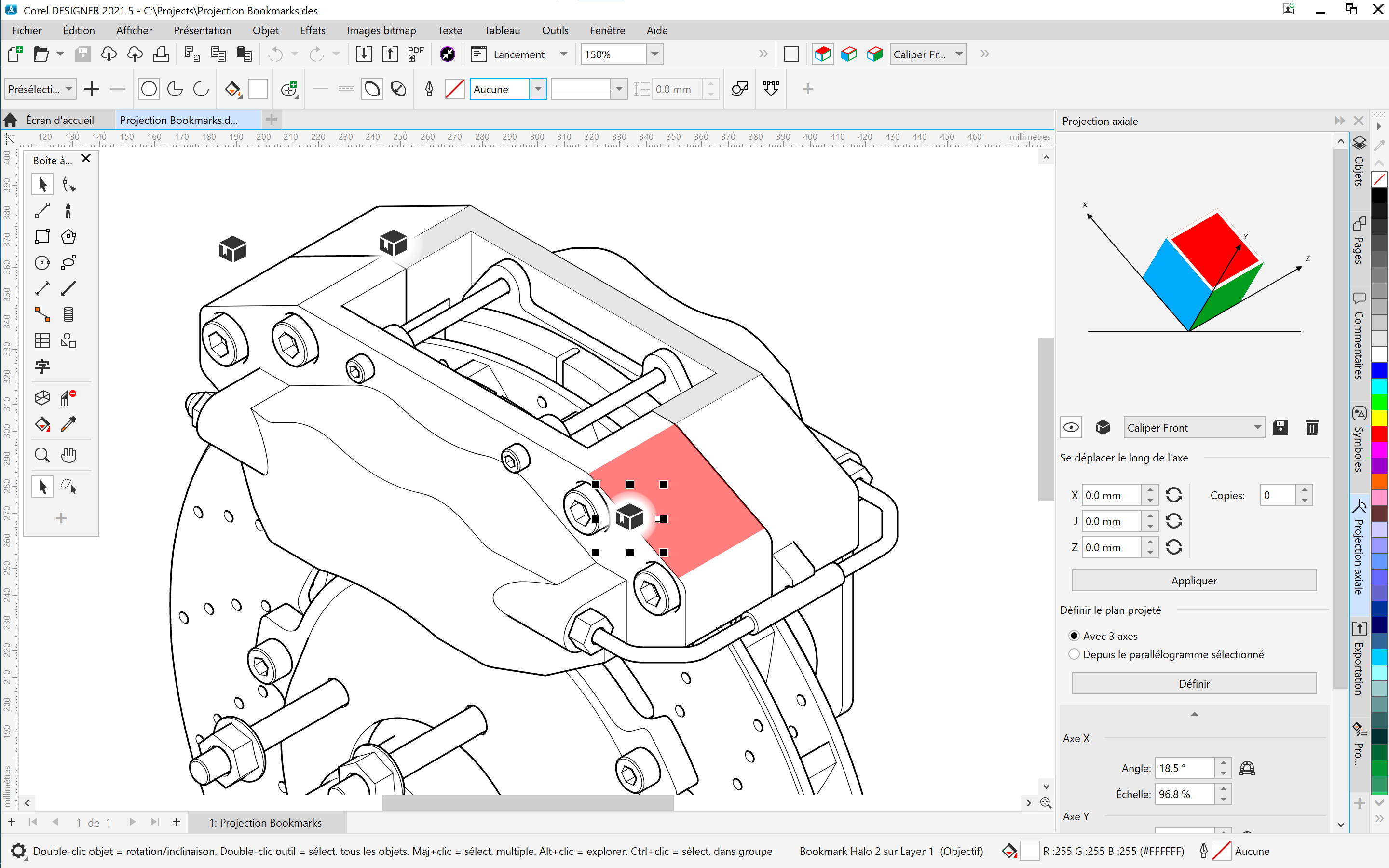 Signets de projection