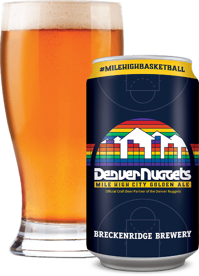 Introducing the Official Beer of the Denver Nuggets by Breckenridge Brewery: Mile High City Golden Ale