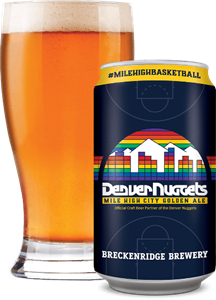 Introducing the Official Beer of the Denver Nuggets by Breckenridge Brewery: Mile High City Golden Ale
