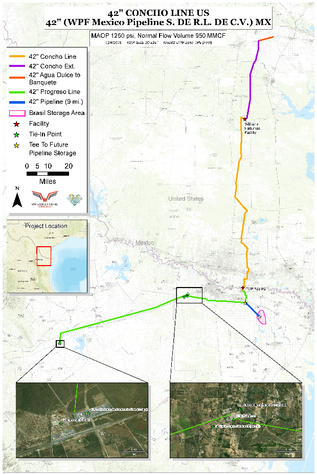 42” CONCHO LINE US -  42” (WPF México Pipeline S. DE R.L. DE C.V.) MX