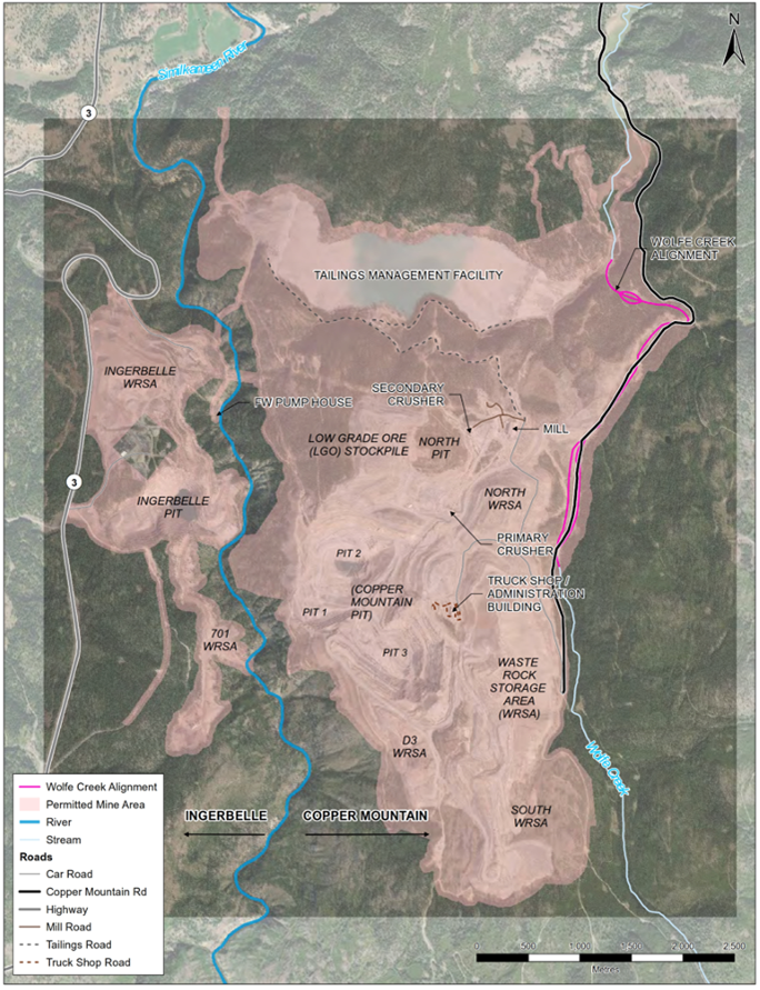 Figure 2: Copper Mountain Site Layout
