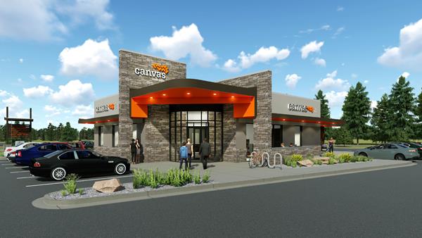 Canvas Credit Union’s new Castle Rock locations include the Ridge Branch at 1030 Aloha St. and Meadows Branch at 4111 Future St. (Artwork courtesy of Level5, builders exclusively for financial institutions) 
