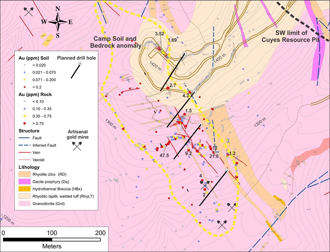 Planned Camp Zone Drilling