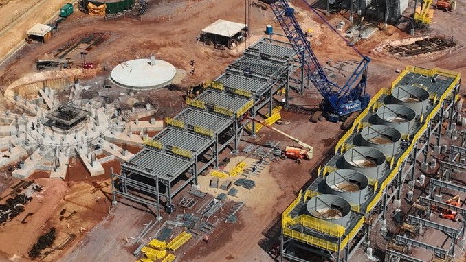 Flotation cells and tailings thickener foundation.