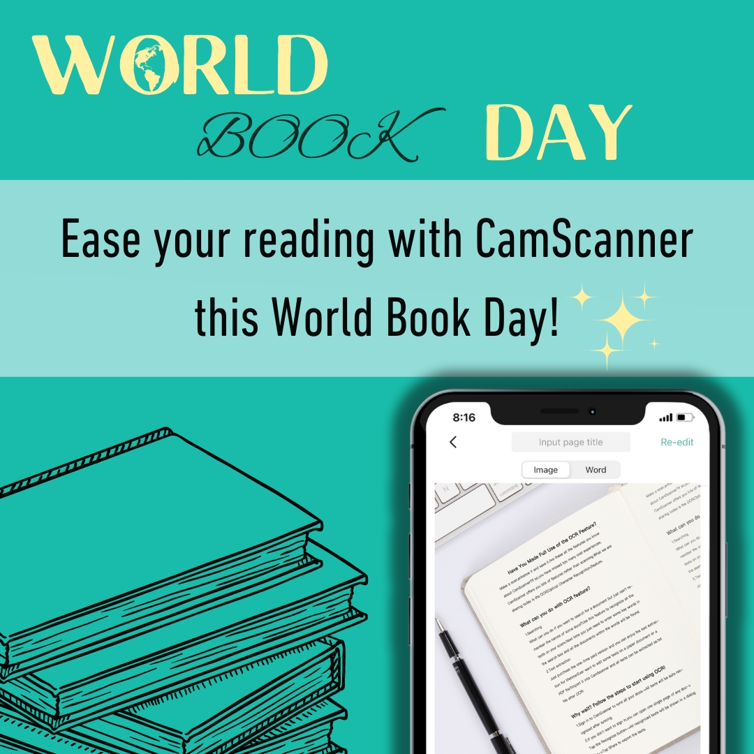 Camscanner Highlights Cutting-Edge AI Features In Celebration Of World Book Day