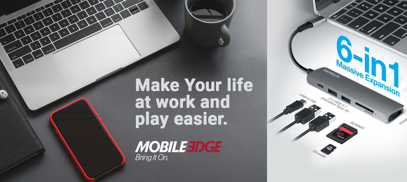 “Whether people are getting back to their more familiar routines at the office or creating new norms of working from home, this is Mobile Edge’s way of welcoming them to experience new products and enjoy significant savings,” says Paul June, VP of Marketing for Mobile Edge. “With back-to-school shopping closer than you think and video gaming surging in popularity, this is a don’t-miss-it chance to round out your office, school, or gaming ‘go-bag’ and get some quality gear at amazing prices.”