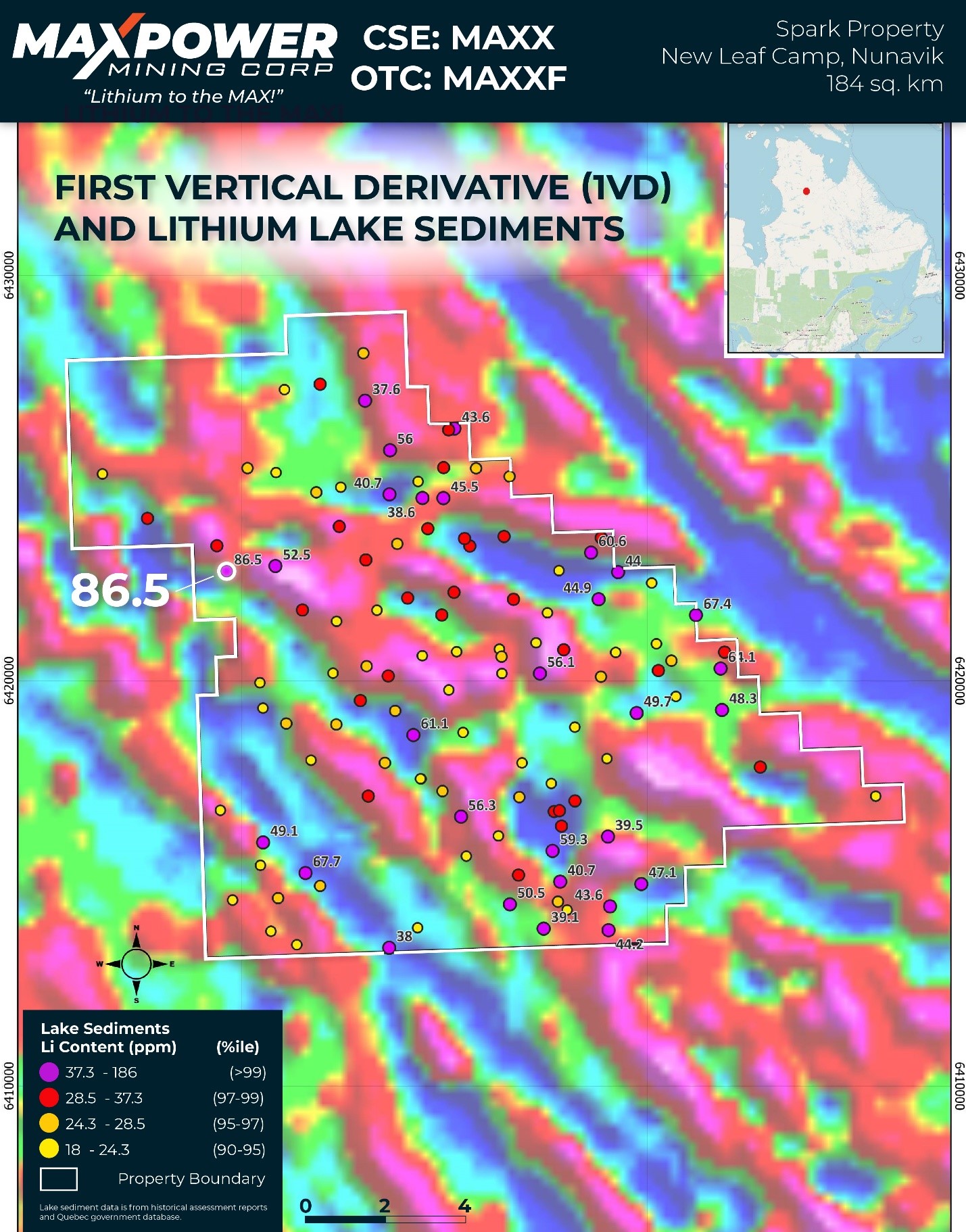 MAX Power Mining Spark Lithium Property_Quebec