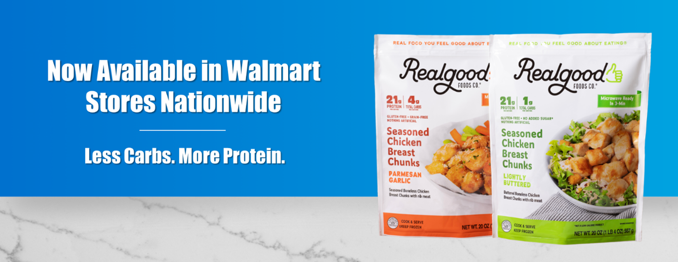 Real Good Foods Launches New Seasoned Chicken Breast Chunks in 4,000 Walmart Stores Nationwide