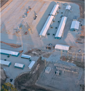 Aerial view of CleanSpark's new bitcoin mining facility in Washington, GA