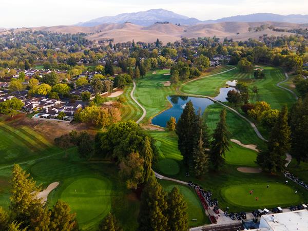 Image shows Crow Canyon Country Club from the exterior, which was just acquired by The Bay Club Company