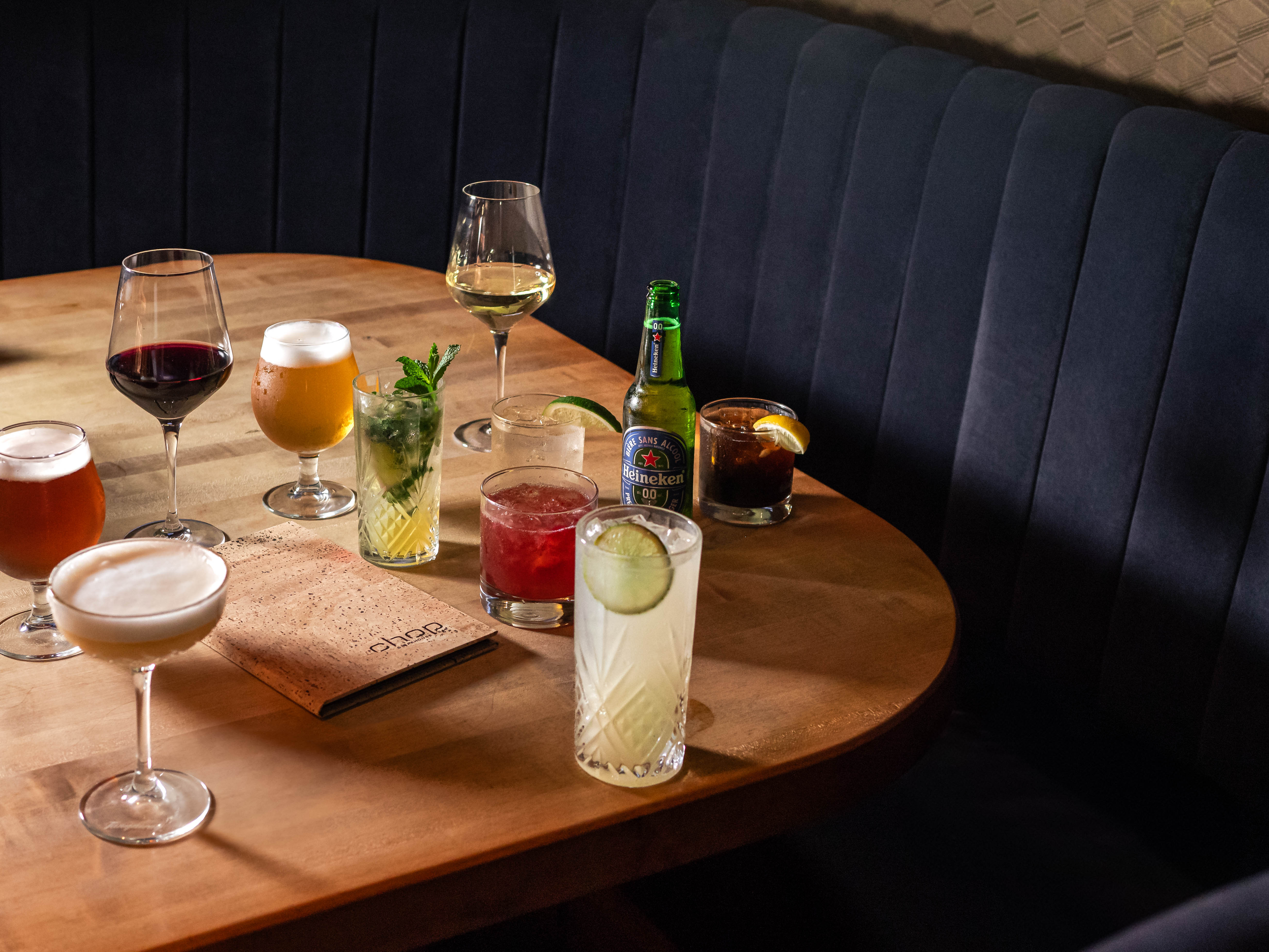 Chop Happy Hour Drinks Selection