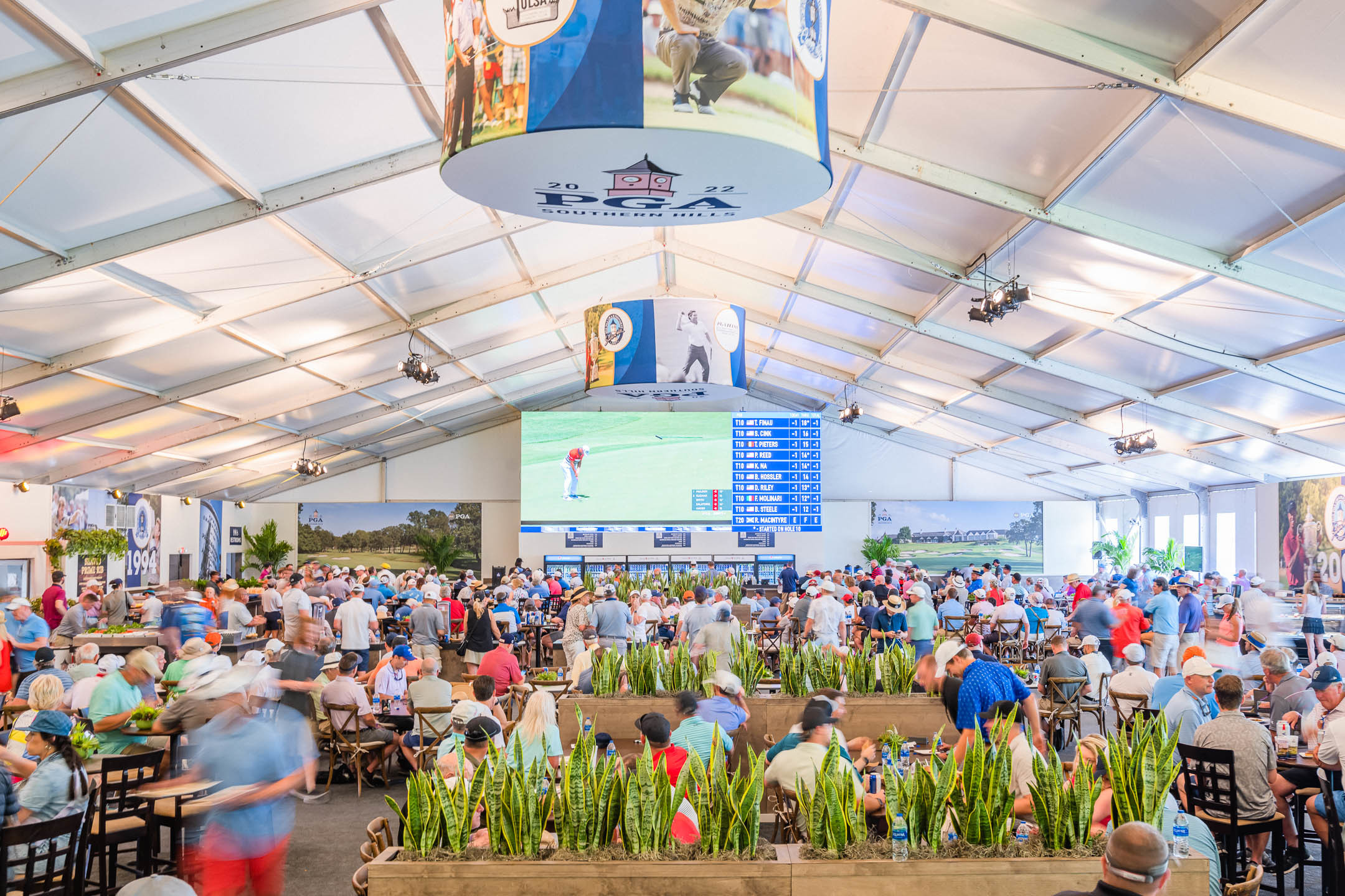 Hospitality area at the PGA Championship